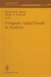 Book cover of Computer Aided Proofs in Analysis by Kenneth R. Meyer