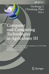 Book cover of Computer and Computing Technologies in Agriculture III by Daoliang Li