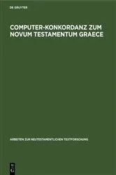 Book cover of Computer-Konkordanz zum Novum Testamentum Graece by H. Bachmann