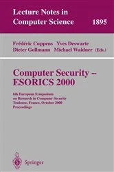Book cover of Computer Security - ESORICS 2000 by Frederic Cuppens