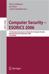 Book cover of Computer Security – ESORICS 2006 by Eugene Asarin