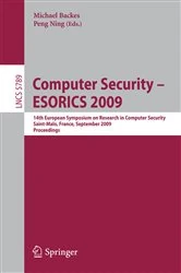 Book cover of Computer Security -- ESORICS 2009 by Michael Backes