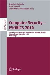 Book cover of Computer Security - ESORICS 2010 by Dimitris Gritzalis