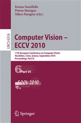 Book cover of Computer Vision -- ECCV 2010 by Kostas Daniilidis