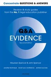 Book cover of Concentrate Questions and Answers Evidence (2nd ed.) by Maureen Spencer