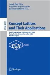 Book cover of Concept Lattices and Their Applications by Unknown