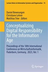Book cover of Conceptualizing Digital Responsibility for the Information Age by Daniel Beverungen