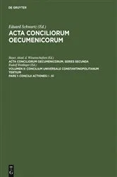 Book cover of Concilii Actiones I - XI by Eduard Schwartz