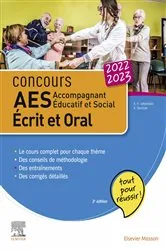 Book cover of Concours AES 2022-2023 (3rd ed.) by Anne-Eva Lebourdais