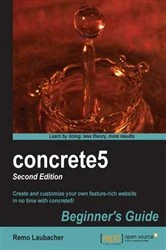 Book cover of concrete5 Beginner's Guide by Remo Laubacher