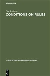Book cover of Conditions on Rules by Ger de Haan