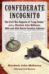 Book cover of Confederate Incognito by Murdoch John McSween