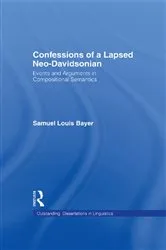 Book cover of Confessions of a Lapsed Neo-Davidsonian by Samuel L. Bayer