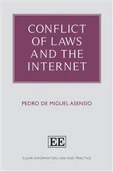 Book cover of Conflict of Laws and the Internet by Pedro de Miguel Asensio
