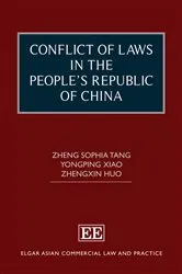 Book cover of Conflict of Laws in the People’s Republic of China by Zheng Sophia Tang