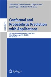 Book cover of Conformal and Probabilistic Prediction with Applications by Alexander Gammerman