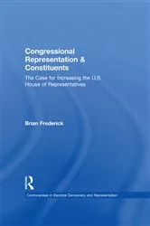 Book cover of Congressional Representation & Constituents by Brian Frederick