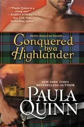 Book cover of Conquered by a Highlander by Paula Quinn