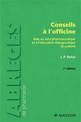 Book cover of Conseils à l'officine (7th ed.) by Jean-Paul Belon