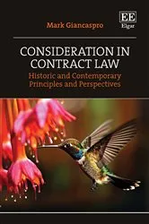 Book cover of Consideration in Contract Law by Mark Giancaspro