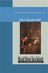 Book cover of Considerations of a Representative Government 1861 by John Stuart Mill