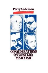 Book cover of Considerations on Western Marxism by Perry Anderson