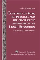 Book cover of Constance de Salm, Her Influence and Her Circle in the Aftermath of the French Revolution by Tamara Alvarez-Detrell