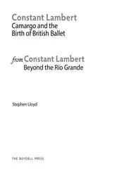 Book cover of Constant Lambert by Stephen Lloyd