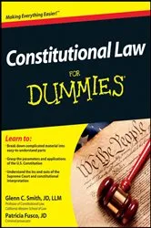 Book cover of Constitutional Law For Dummies by Glenn Smith