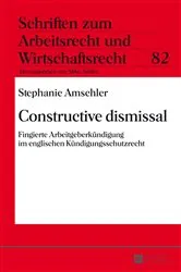 Book cover of Constructive dismissal by Abbo Junker