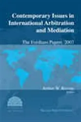 Book cover of Contemporary Issues in International Arbitration and Mediation, 1 (2007) by Arthur W. Rovine