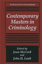 Book cover of Contemporary Masters in Criminology by Joan McCord