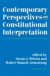 Book cover of Contemporary Perspectives On Constitutional Interpretation by Susan J Brison