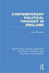 Book cover of Contemporary Political Thought in England by Lewis Rockow