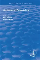 Book cover of Contemporary Property Law by Unknown