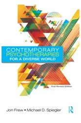Book cover of Contemporary Psychotherapies for a Diverse World by Jon Frew