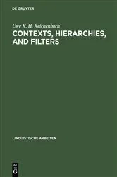 Book cover of Contexts, hierarchies, and filters by Uwe K. H. Reichenbach