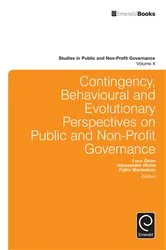 Book cover of Contingency, Behavioural and Evolutionary Perspectives on Public and Non-Profit Governance by Fabio Monteduro