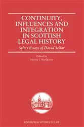 Book cover of Continuity, Influences and Integration in Scottish Legal History by Hector L. MacQueen