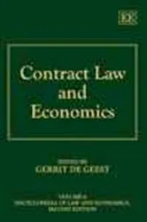 Book cover of Contract Law and Economics by Gerrit De Geest