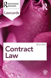 Book cover of Contract Lawcards 2012-2013 (8th ed.) by Routledge