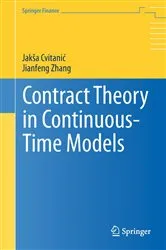 Book cover of Contract Theory in Continuous-Time Models by Jakša Cvitanic