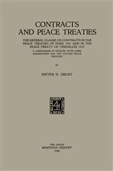 Book cover of Contracts and Peace Treaties by Pieter Nicolaas Drost
