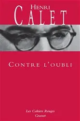 Book cover of Contre l'oubli by Henri Calet