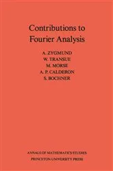 Book cover of Contributions to Fourier Analysis by Antoni Zygmund