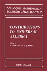 Book cover of Contributions to Universal Algebra by Unknown