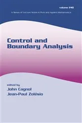 Book cover of Control and Boundary Analysis by John Cagnol