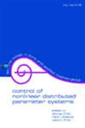 Book cover of Control Of Nonlinear Distributed Parameter Systems by Unknown