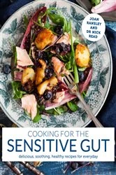 Book cover of Cooking for the Sensitive Gut by Dr. Joan