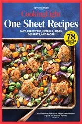 Book cover of COOKING LIGHT One Sheet Recipes by N/A
